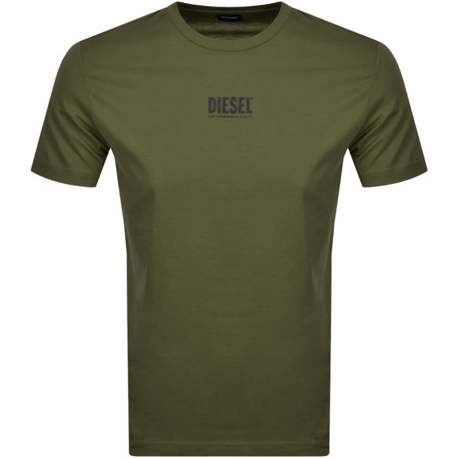 Diesel T-Shirt Maniche Corte J02251-00YI9 Con Triplo Logo main image 1